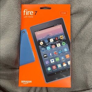 Amazon Fire 7 Tablet with Alexa - Black and Blue, 8 GB